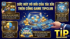 Giao diện bàn cược Tài Xỉu xanh chín và bắt mắt tại cổng game Tipclub
