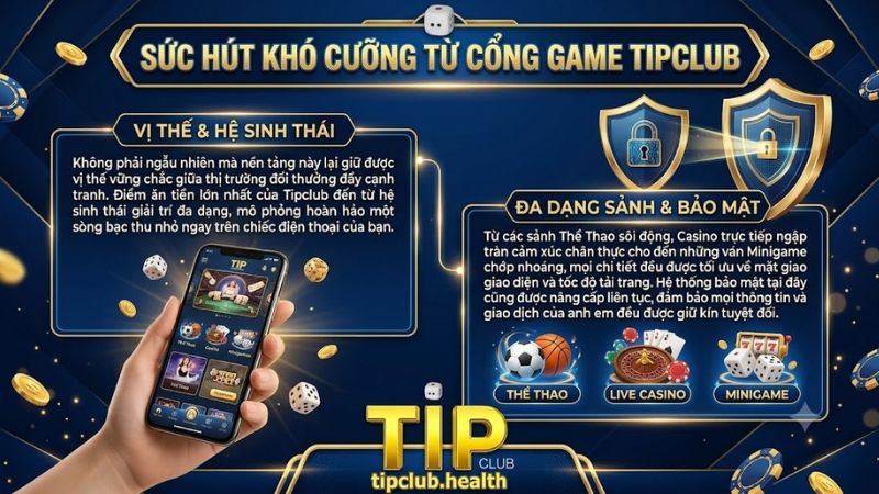 Giao diện cá cược đồ họa sắc nét tại cổng game Tipclub Giao diện cá cược đồ họa sắc nét tại cổng game Tipclub